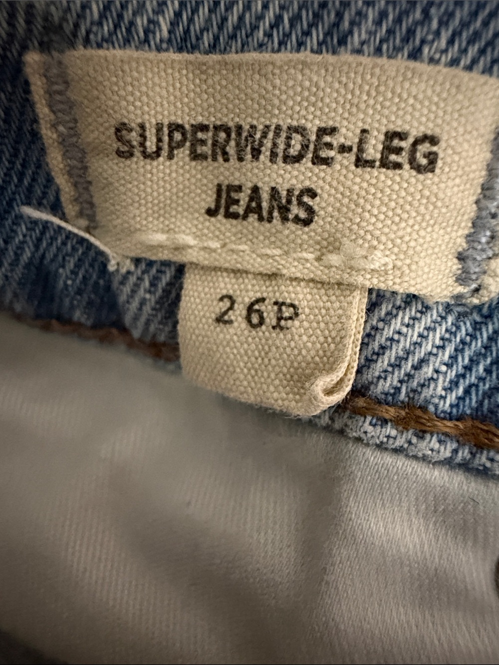 Madewell The Superwide-Leg Jeans in Light Blue Distressed 26P - Picture 6 of 10